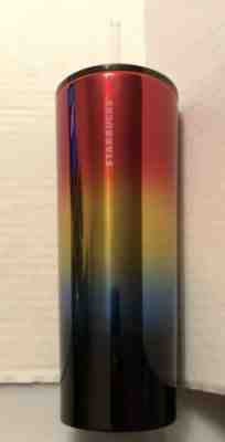 Starbucks Summer 2019 Iridescent Pride Rainbow Tumbler Venti 24oz Metal - NEW - Sold on eBay Oct, 29th 2019 for $22.00