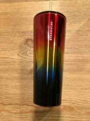 New PRIDE Starbucks Iridescent Rainbow Summer 2019 Tumbler Venti 24oz Metal - Sold on eBay Oct, 29th 2019 for $29.99