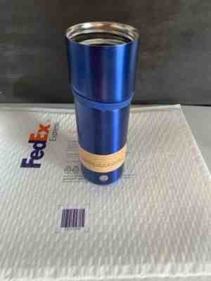 Starbucks Metallic Blue Rubber Grip Vacuum Insulated Tumbler 16 oz New - Sold on eBay Oct, 29th 2019 for $19.98