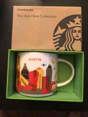 starbucks you are here mug Austin Texas !NEW! - Sold on eBay Oct, 28th 2019 for $20.00