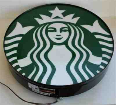 Original 18" Starbucks Store Light Up Display Sign Extra Cover No Reserve Works - Sold on eBay Oct, 28th 2019 for $41.00