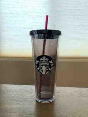 Fall 2019 Starbucks Spiderweb Glitter Tumbler Cup Limited Edition Halloween - Sold on eBay Oct, 28th 2019 for $21.50