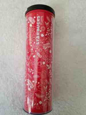 NEW Starbucks Christmas Holiday 2018 Red White Deer Acrylic Travel Tumbler 16oz - Sold on eBay Oct, 28th 2019 for $17.00