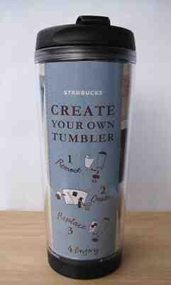 16 OZ STARBUCKS TRAVEL TO GO GRANDE CREATE YOUR OWN TUMBLER  - Sold on eBay Oct, 28th 2019 for $28.00