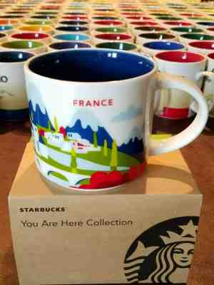 rare mugs Starbucks FRANCE You Are Here (YAH) 14 oz mug with SKU tag - Sold on eBay Oct, 28th 2019 for $46.95