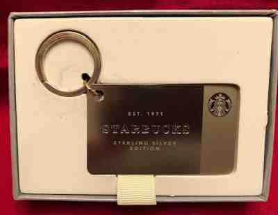 Starbucks STERLING SILVER .925  Key Chain Gift Card $0 Balance  - Sold on eBay Oct, 28th 2019 for $125.00