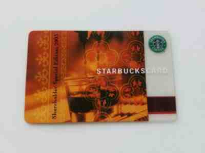 Starbucks Gift Card Shareholder Special Edition 2003 - Sold on eBay Oct, 28th 2019 for $40.00
