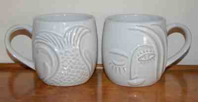 Set of 2 Starbucks Coffee New Bone China Mermaid Face & Tail Mugs, 2013, Perfect - Sold on eBay Oct, 28th 2019 for $30.00
