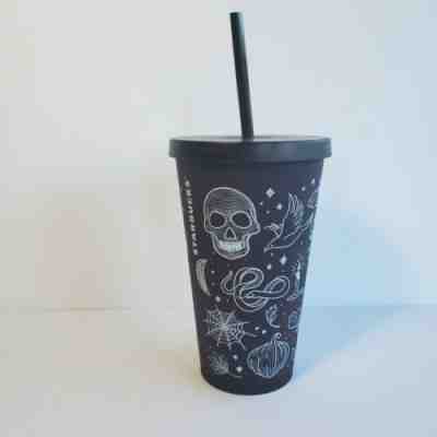New Limited Edition Starbucks 2019 Halloween Purple/Black 16 Oz Tumbler Cup  - Sold on eBay Oct, 28th 2019 for $40.00