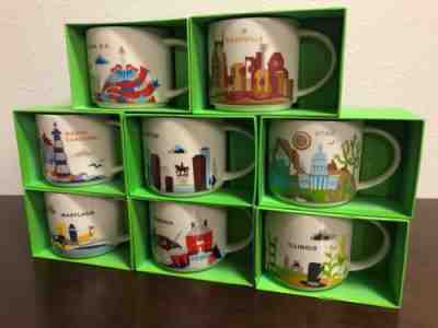 Starbucks You Are Here Mug Collection With Box, New, Box Condition Varies - Sold on eBay Oct, 28th 2019 for $120.00