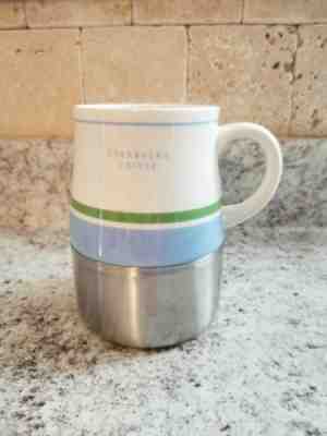 2004 STARBUCKS Coffee Stainless Steel Bottom Travel Mug Cup 14 oz  Rubber Bottom - Sold on eBay Oct, 28th 2019 for $21.95