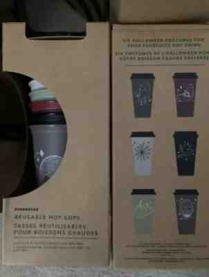 [BNIB] STARBUCKS Halloween 2019 Hot Drink Reusable Cups w/Lids [Set Of 6] RARE! - Sold on eBay Oct, 28th 2019 for $27.49