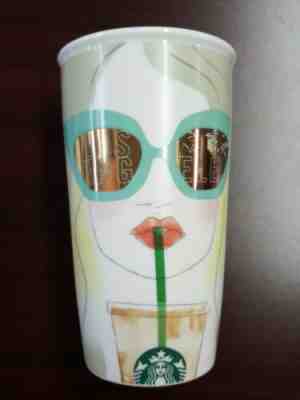 Starbucks Los Angeles LA Girl Sunglasses Ceramic Coffee Travel Mug BRAND NEW - Sold on eBay Oct, 28th 2019 for $20.00