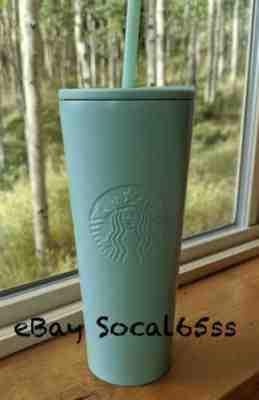 NEW 2019 SUMMER STARBUCKS COLD CUP TIFFANY BLUE STAINLESS STEEL TUMBLER 16oz - Sold on eBay Oct, 27th 2019 for $39.88