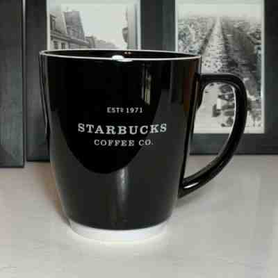 STARBUCKS COFFEE 2007 EST 1971 BLACK ABBEY MUG Ceramic Cup LARGE 18 OZ RARE EUC - Sold on eBay Oct, 27th 2019 for $25.25