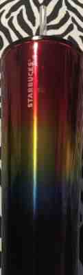 Starbucks Stainless Steel Pride Rainbow Cold Cup Tumbler Venti 24oz Summer 2019 - Sold on eBay Oct, 27th 2019 for $25.00