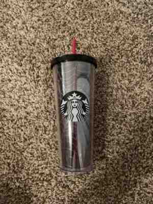 Starbucks Fall Halloween 2019 Silver Glitter Spider Web Tumbler Limited Edition! - Sold on eBay Oct, 27th 2019 for $34.97