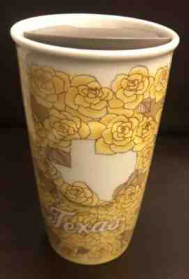 Starbucks Dot Collection Texas Yellow Rose 10oz Ceramic Tumbler With Lid New!!! - Sold on eBay Oct, 27th 2019 for $27.00