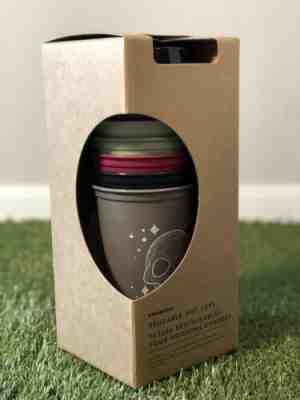 Starbucks 2019 HALLOWEEN 6 Pack Reusable Hot Cups + Lids Skull Pumpkin NEW - Sold on eBay Oct, 27th 2019 for $24.95