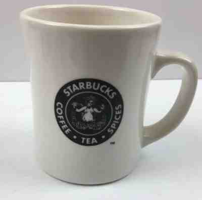 Starbucks Barista Mug 2002 Old and New Mermaid Logo from Original Seattle Store - Sold on eBay Oct, 27th 2019 for $27.77