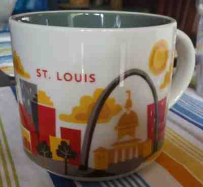 2013 Starbucks St Louis Arch "You Are Here" Collection Coffee Mug Cup 14oz  - Sold on eBay Oct, 27th 2019 for $20.95