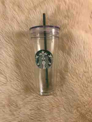 Starbucks Venti Clear glass Double Wall Cold/Iced Cup Tumbler 20 oz Used - Sold on eBay Oct, 27th 2019 for $44.00