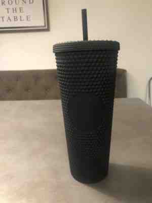RARE 2019 Starbucks Matte Black Studded Spiked Tumbler Cold Cup - Sold on eBay Oct, 27th 2019 for $54.00