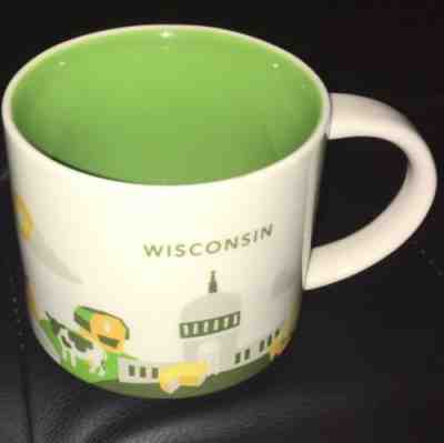 Starbucks Wisconsin 2015 YAH You Are Here Collection Collectible Mug No Chairs - Sold on eBay Oct, 27th 2019 for $15.99