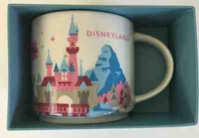 Starbucks Coffee Disney Parks DISNEYLAND You Are Here Mug Cup Pink Castle - Sold on eBay Oct, 27th 2019 for $79.99
