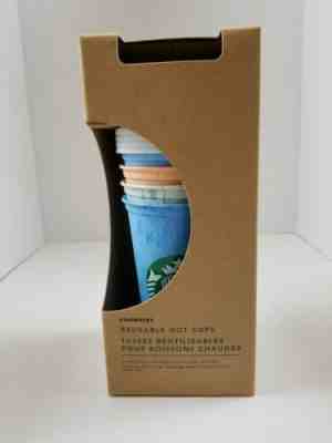 Starbucks 2019 Marble Reusable Hot Cups 6 Pack with Lids, Non-Color Changing - Sold on eBay Oct, 27th 2019 for $26.99