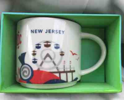 Starbucks You Are Here New Jersey Coffee Mug Ferris Wheel Beach YAH  - Sold on eBay Oct, 27th 2019 for $34.99
