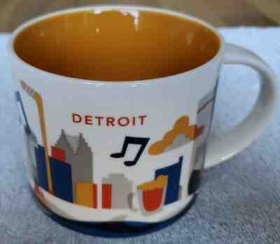 Starbucks Detroit Coffee Mug - "You Are Here" Collection - NEW IN BOX - Sold on eBay Oct, 27th 2019 for $19.95