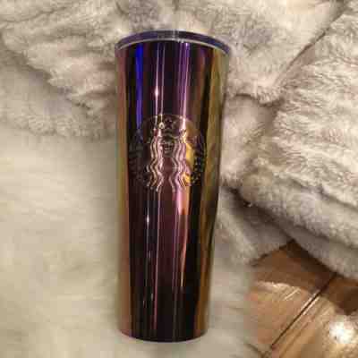 Starbucks Mirrored Pink Rose Gold Metallic Cold Cup Tumbler NWT Straw Refilla - Sold on eBay Oct, 27th 2019 for $31.99