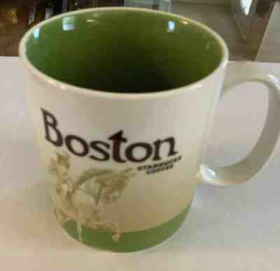 NEW Starbucks Boston City Mug Coffee Cup 2012 16oz Paul Revere Statue - Sold on eBay Oct, 27th 2019 for $19.99