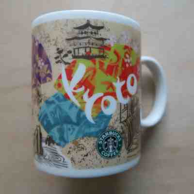 Starbucks Kyoto Japan Coffee Mug Cup 2012 Gold Temple Fan Geisha 12 Oz - Sold on eBay Oct, 27th 2019 for $45.00