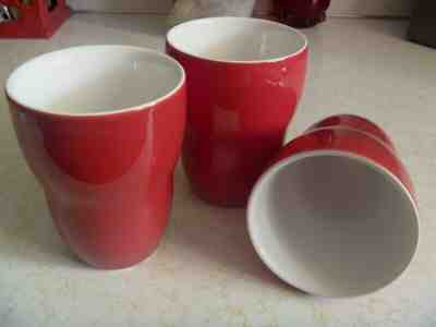 Starbucks Aida THREE Red Double Wall Coffee Cups  2008   I QUIT - Sold on eBay Oct, 26th 2019 for $27.00
