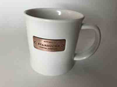 Starbucks Mug 2010 White Ceramic Copper Plate EST 1971 16oz Cup Collectibles - Sold on eBay Oct, 26th 2019 for $22.99