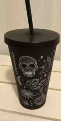 Starbucks 2019 Halloween Skull 16 OZ Black Purplish Tumbler - Sold on eBay Oct, 26th 2019 for $45.00