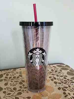 NEW 2019 Starbucks Halloween Glitter Spider Web tumbler cup 24 oz venti - Sold on eBay Oct, 26th 2019 for $30.99