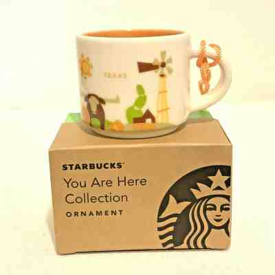 Starbucks You Are Here Ornament Texas Coffee Tea Mug Cup New - Sold on eBay Oct, 26th 2019 for $15.99