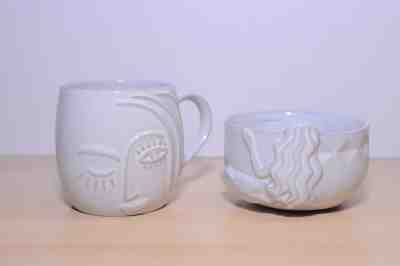 Starbucks embossed Mermaid Collectible coffee mugs, Rare Seoul Korea and Winking - Sold on eBay Oct, 26th 2019 for $49.99