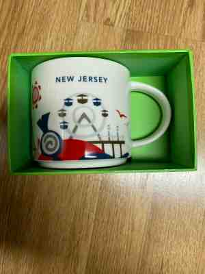 Starbucks You Are Here Collection Mug New Jersey Steel Pier Washington Bridge  - Sold on eBay Oct, 26th 2019 for $23.50