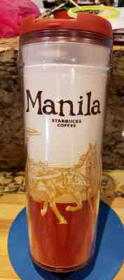 Starbucks MANILA CITY PHILIPPINES Jeepney TUMBLER 2009 12 oz GLOBE discontinued