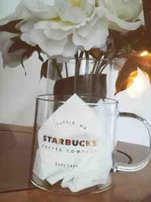 Rare Starbucks Seattle Washington Hertiage Glass Mug 18 Oz - Sold on eBay Oct, 26th 2019 for $19.99