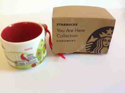 Starbucks Coffee YOU ARE HERE Mini Mug Christmas Ornament OHIO NIB 2oz 2018 - Sold on eBay Oct, 26th 2019 for $18.00