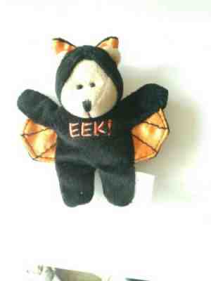 STARBUCKS Mini Bearista 2003 Halloween Bat Plush Magnet Bear - Sold on eBay Oct, 26th 2019 for $20.00