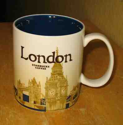 Starbucks 2010 Collector Series LONDON 16 oz. Coffee/Tea Mug Cup - Sold on eBay Oct, 26th 2019 for $18.95