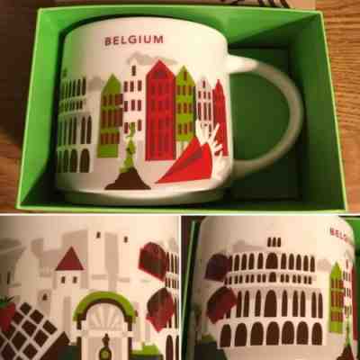 NEW YAH Starbucks Belgium Coffee Cup You Are Here Mug - Sold on eBay Oct, 26th 2019 for $34.50