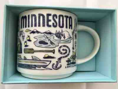 Starbucks Coffee 14oz Been There Series Mug MINNESOTA Cup New w/SKU & box - Sold on eBay Oct, 26th 2019 for $19.95