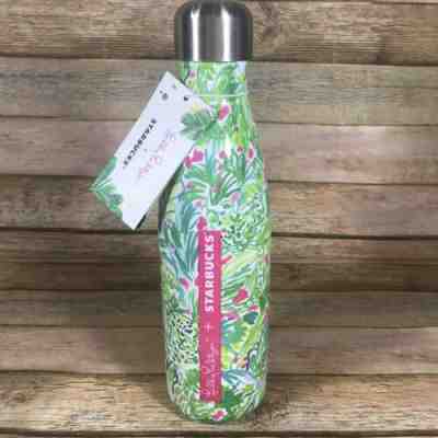 17 oz Starbucks Swell Lilly Pulitzer Water Bottle S'well NWT In The Groves Green - Sold on eBay Oct, 26th 2019 for $49.99